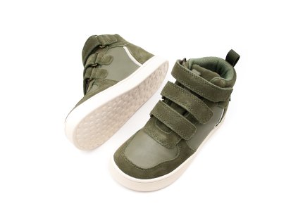 DETSKÉ BAREFOOT TOPÁNKY BUNDGAARD NERO - ARMY GREEN