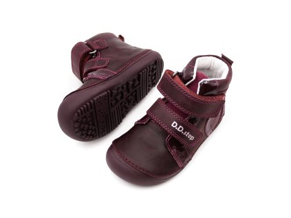 DETSKÉ BAREFOOT TOPÁNKY D.D.STEP 063 - RASPBERRY SHINE HEART