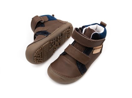 DETSKÉ BAREFOOT TOPÁNKY D.D.STEP 063 - CHOCOLATE BLUE