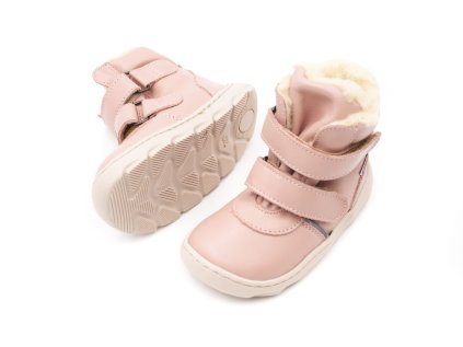 DETSKÉ BAREFOOT ZIMNÉ TOPÁNKY PEGRES SBF 42 2.1 - RUŽOVÉ