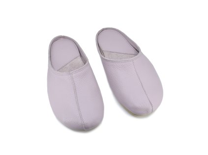 KOŽENÉ PAPUČE PRE DOSPELÝCH OMA KING SULBI - LILAC