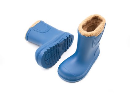 ZATEPLENÉ DETSKÉ BAREFOOT GUMÁKY IGOR SHOES VERONA - AZUL