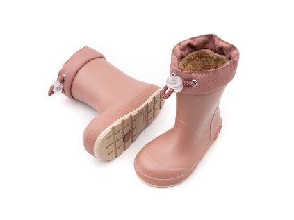 ZATEPLENÉ DETSKÉ BAREFOOT GUMÁKY IGOR SHOES YOGI - ROSA