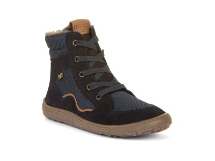 BAREFOOT ZIMNÉ TOPÁNKY FRODDO BAREFOOT TEX WOOL GROW - DARK BLUE