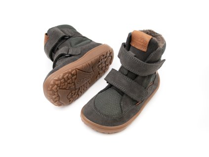 DETSKÉ BAREFOOT ZIMNÉ TOPÁNKY FRODDO TEX WINTER - GREY