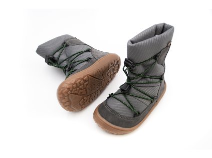 DETSKÉ BAREFOOT SNEHULE FRODDO TEX TRACK WOOL - GREY