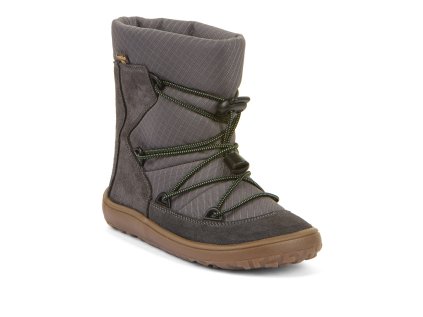 DETSKÉ BAREFOOT SNEHULE FRODDO TEX TRACK WOOL - GREY