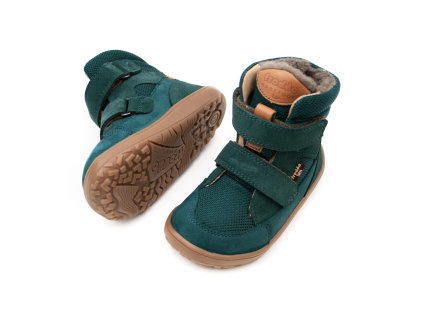 DETSKÉ BAREFOOT TOPÁNKY FRODDO UP TEX WINTER - PETROLEUM