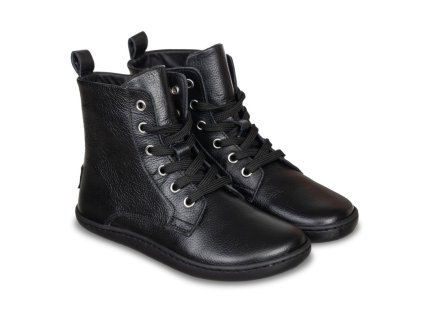 bota negra barefoot piel