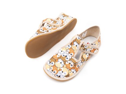 DETSKÉ PAPUČE EF BAREFOOT 395 - SRNKY