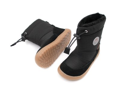 DETSKÉ BAREFOOT ZIMNÉ TOPÁNKY PROTETIKA - HEIKO BLACK TEX
