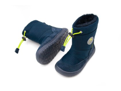 DETSKÉ BAREFOOT ZIMNÉ TOPÁNKY PROTETIKA - HEIKO NAVY TEX