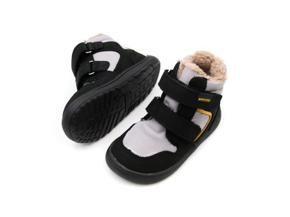DETSKÉ BAREFOOT ZIMNÉ TOPÁNKY PROTETIKA - GERO BLACK TEX