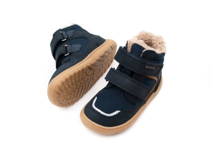 DETSKÉ BAREFOOT ZIMNÉ TOPÁNKY PROTETIKA - GERO DENIM TEX