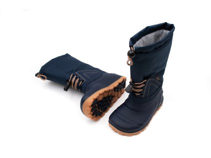 DETSKÉ SNEHULE LURCHI JOEL BAREFOOT - NAVY
