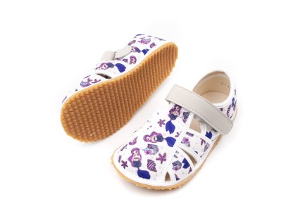 DETSKÉ BAREFOOT PAPUČE JONAP HOME NEW -  MORSKÁ PANNA