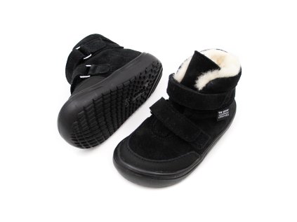 DETSKÉ BAREFOOT ZIMNÉ TOPÁNKY JONAP JERRY - ČIERNE