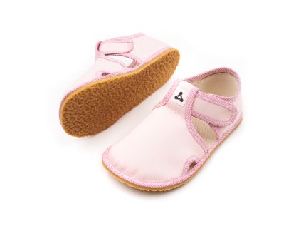 DETSKÉ BAREFOOT PAPUČE ANTAL SHOES RASCAL BASIC - PINK