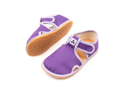 DETSKÉ BAREFOOT PAPUČE ANTAL SHOES RASCAL BASIC - PURPLE