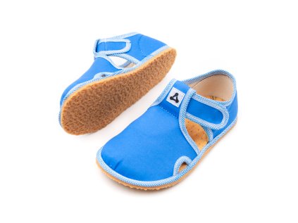 DETSKÉ BAREFOOT PAPUČE ANTAL SHOES RASCAL BASIC - BLUE