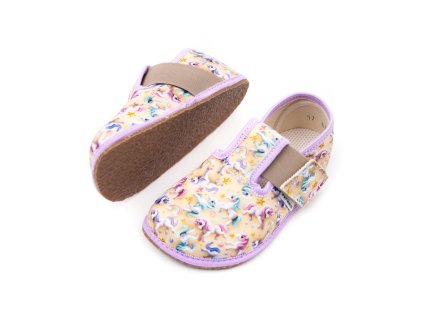 DETSKÉ BAREFOOT PAPUČE PEGRES BF01 - JEDNOROŽEC