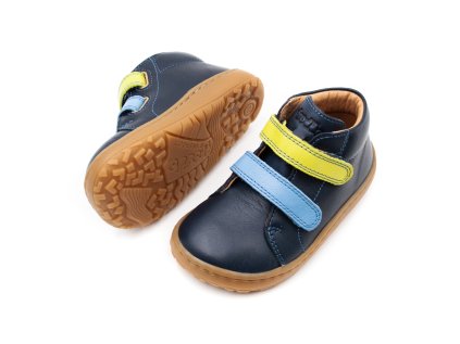 DETSKÉ BAREFOOT TOPÁNKY FRODDO FIRST STEP - BLUE/DENIM