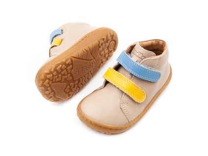 DETSKÉ BAREFOOT TOPÁNKY FRODDO FIRST STEP - BEIGE