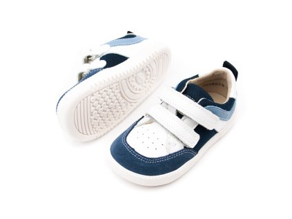 DETSKÉ BAREFOOT TOPÁNKY FRODDO ZERU LOOP -BLUE/WHITE