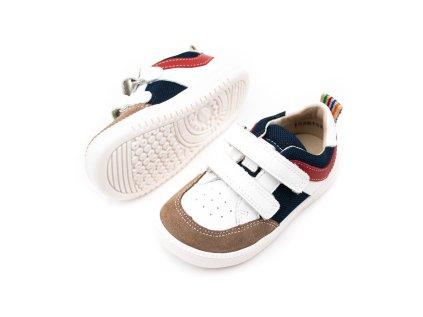 DETSKÉ BAREFOOT TOPÁNKY FRODDO ZERU LOOP - BLUE/RED