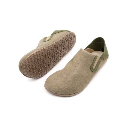 FRODDO BAREFOOT PAPUČE SLIP-ON VIBRAM - OLIVE