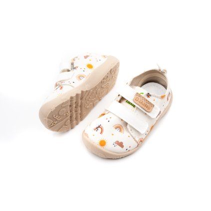 DETSKÉ BAREFOOT PLÁTENKY D.D.STEP 086 - WHITE
