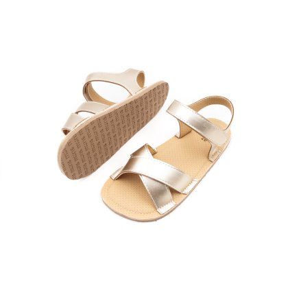 DETSKÉ BAREFOOT SANDÁLE MURIS FLORENCE MINI - LIGHT GOLD