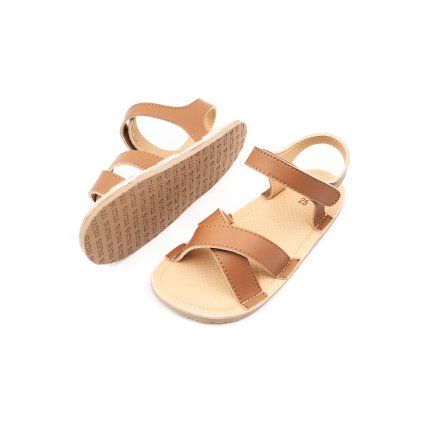 DETSKÉ BAREFOOT SANDÁLE MURIS FLORENCE MINI - WALNUT BROWN