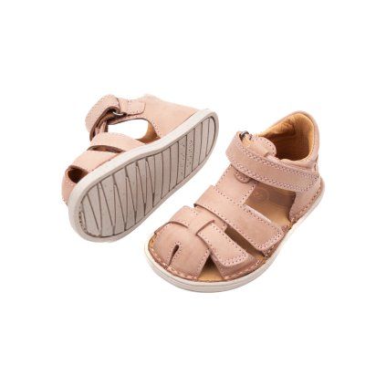 D.D.STEP KOŽENÉ BAREFOOT SANDÁLKY G076 - ROSE GOLD