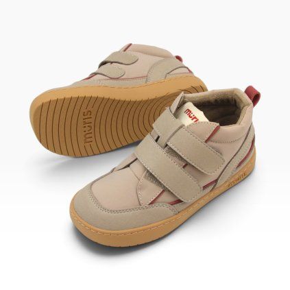 DETSKÉ PRECHODNÉ BAREFOOT TOPÁNKY MURIS DUBLIN JUNIOR - LIGHT GRAY
