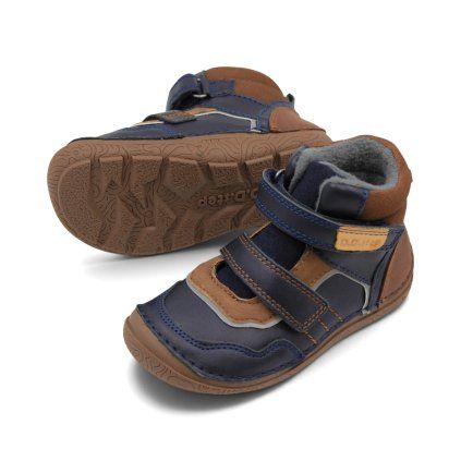 D.D.STEP DETSKÉ BAREFOOT TOPÁNKY A116 - CHOCOLATE