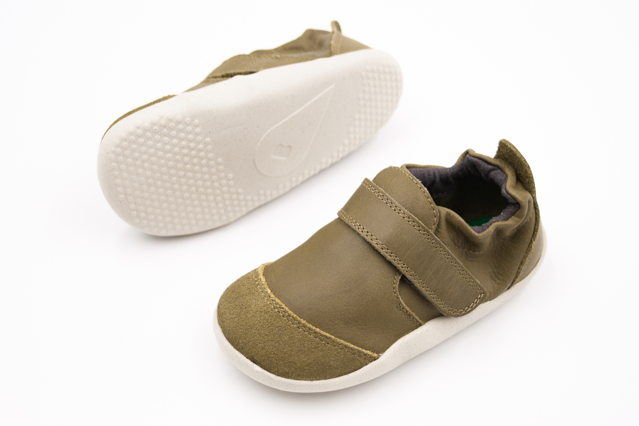 DETSKÉ BAREFOOT TOPÁNKY BOBUX XPLORER MARVEL - OLIVE Veľkosť: 18, Vnútorná dĺžka  topánky v cm: 11.7, Vnútorná šírka topánky v cm: 5.4