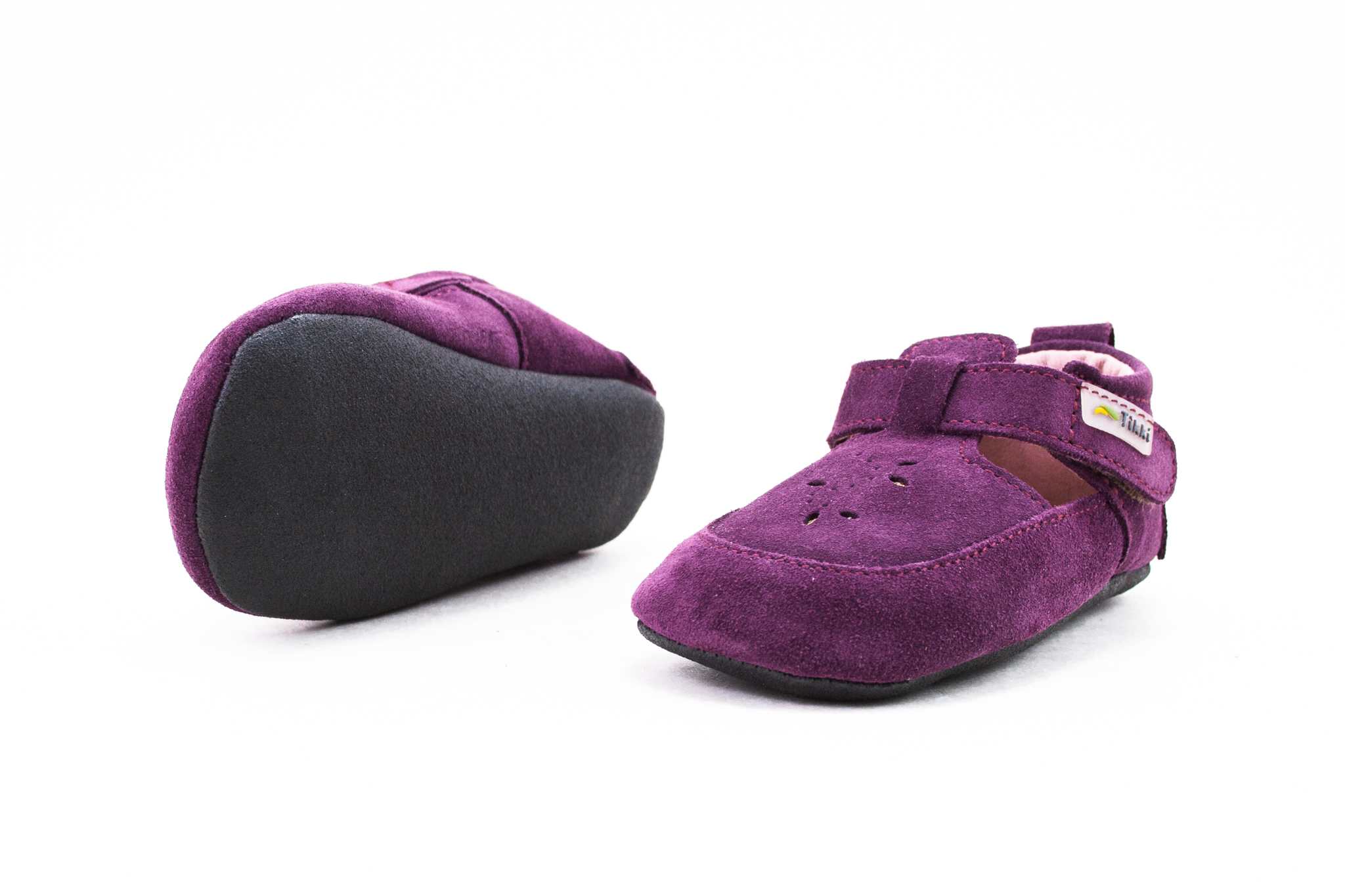 TIKKI SHOES POUF VELUR WINE Veľkosť: 20, Vnútorná dĺžka  topánky v cm: 13.3, Vnútorná šírka topánky v cm: 6.2