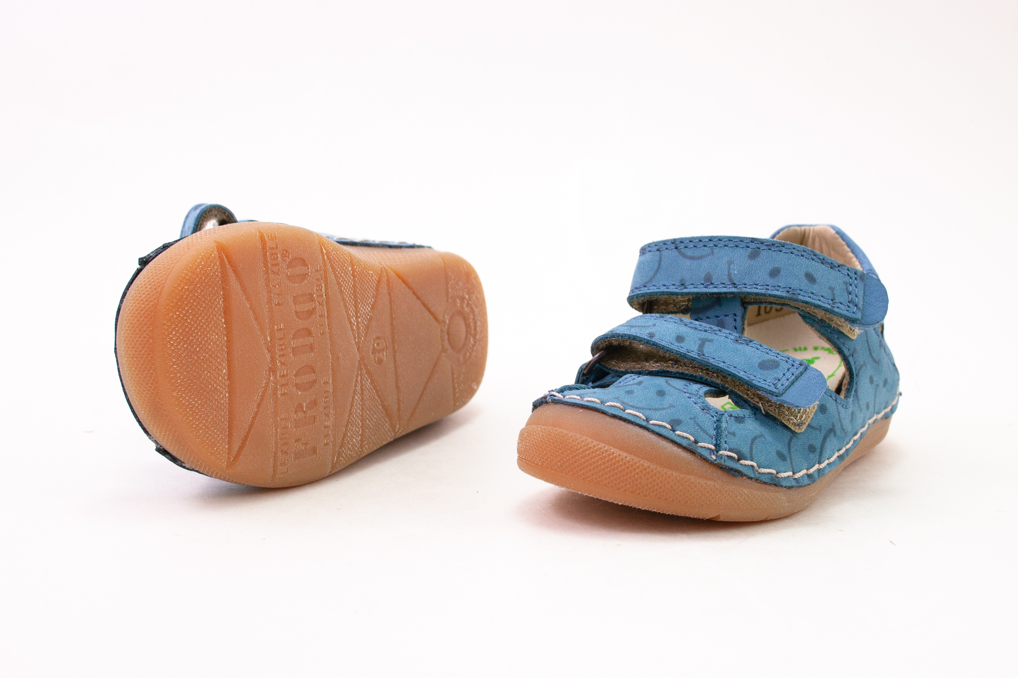 FRODDO PAIX DOUBLE SANDÁLKY DENIM SMILE Veľkosť: 19, Vnútorná dĺžka  topánky v cm: 12, Vnútorná šírka topánky v cm: 5.8