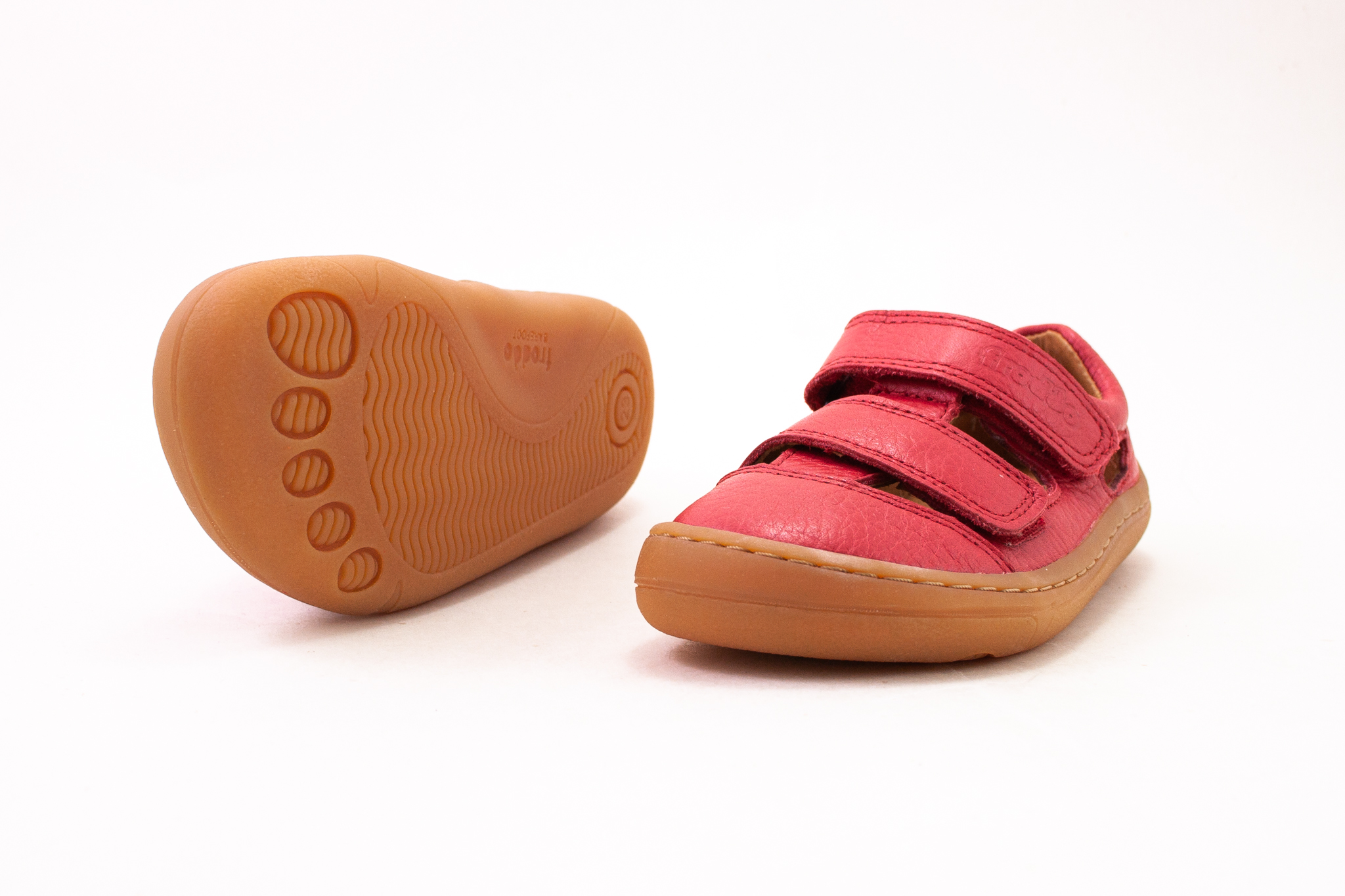 FRODDO BAREFOOT SANDAL RED Veľkosť: 35, Vnútorná dĺžka  topánky v cm: 23.9, Vnútorná šírka topánky v cm: 8.5