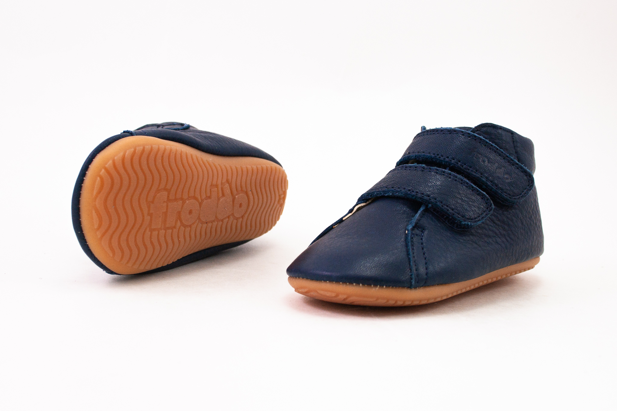 FRODDO PREWALKERS D-VELCRO - DARK BLUE Veľkosť: 19, Vnútorná dĺžka  topánky v cm: 12, Vnútorná šírka topánky v cm: 5.5