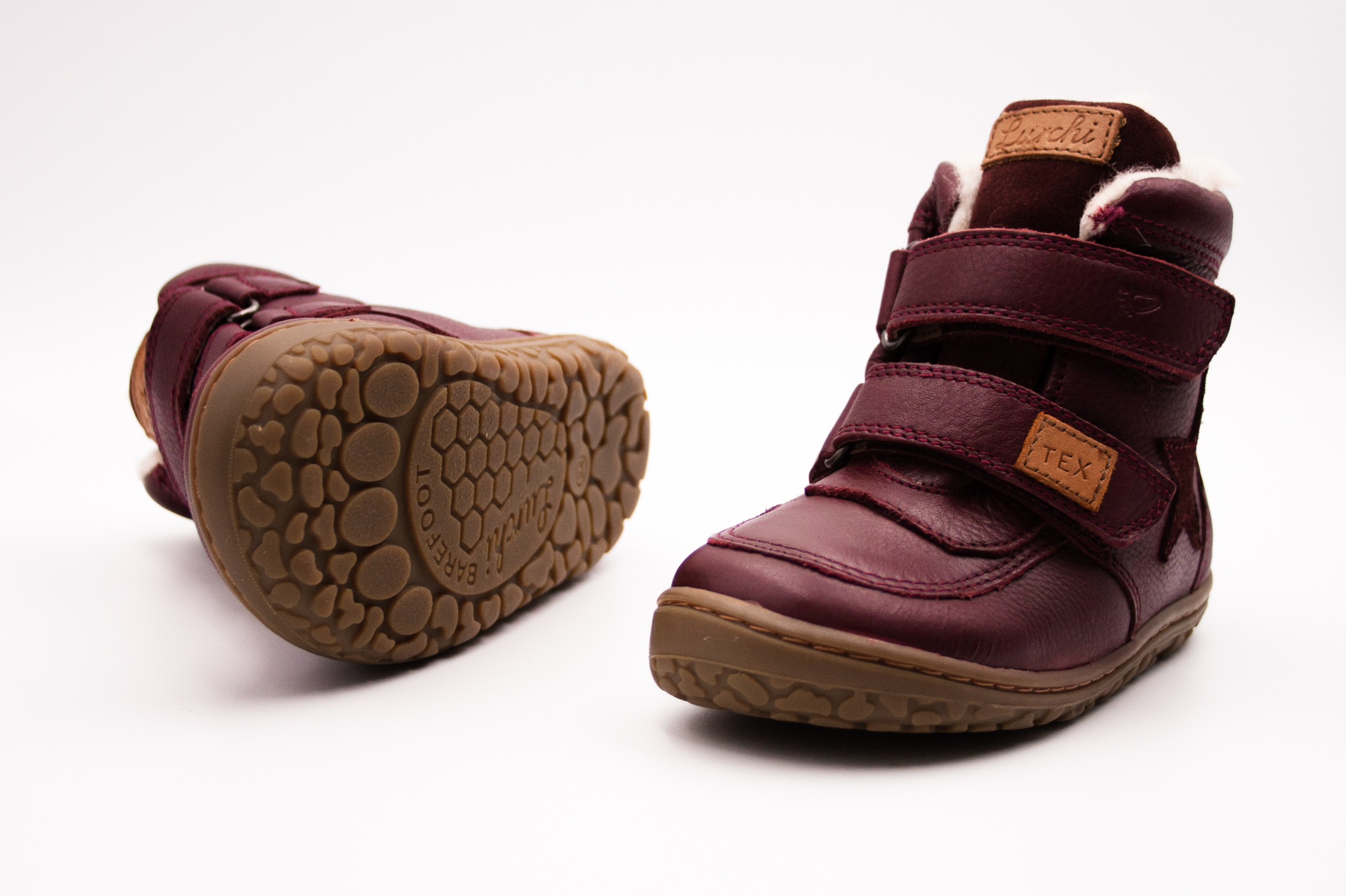 Lurchi  LURCHI NEMO TEX BAREFOOT  WINTER - BORDO Veľkosť: 26, 11: 17.1, Vnútorná šírka topánky v cm: 6.4