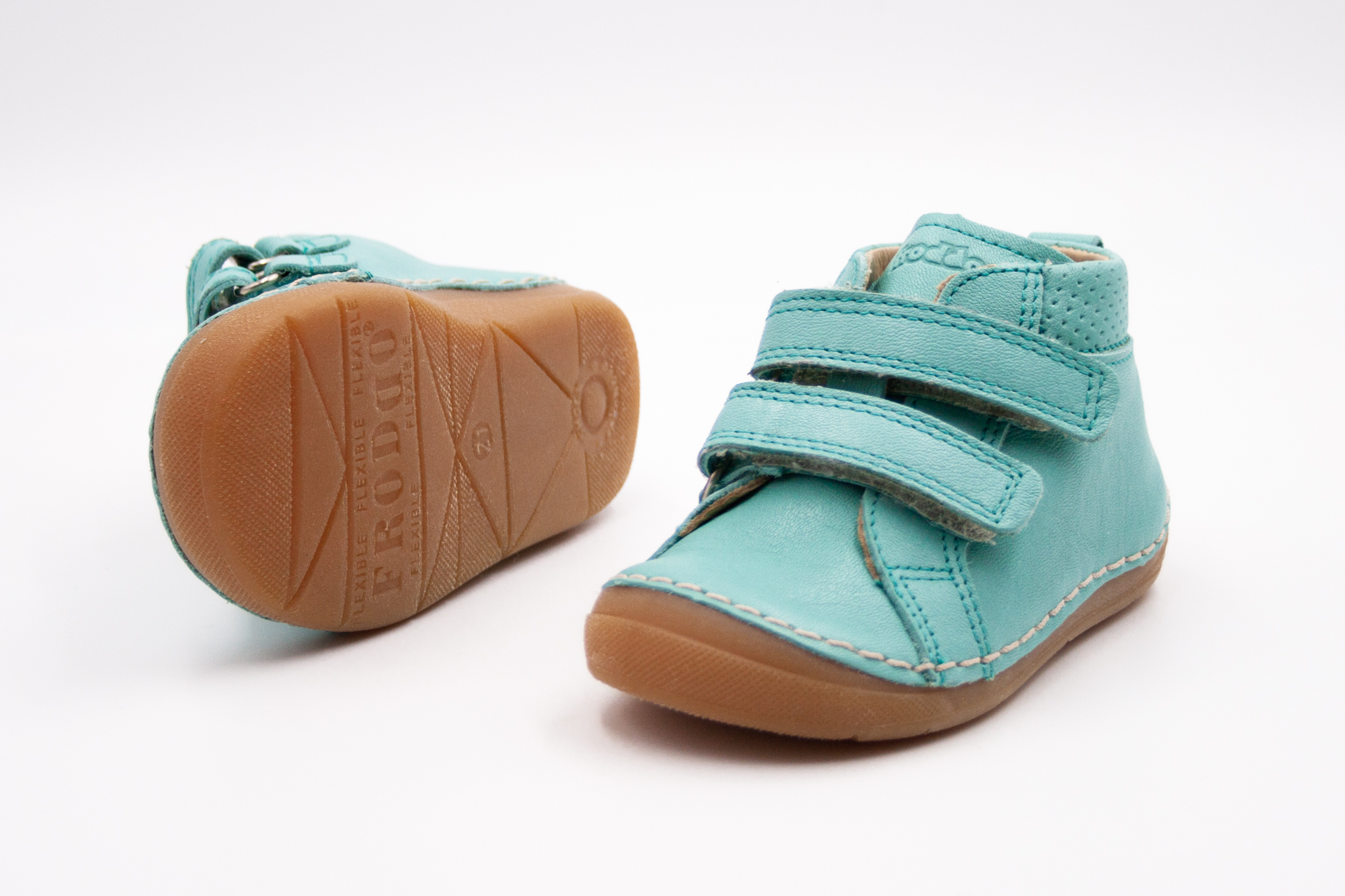 FRODDO FLEXIBLE PAIX VELCRO - MINT Veľkosť: 19, Vnútorná dĺžka  topánky v cm: 12, Vnútorná šírka topánky v cm: 5.8
