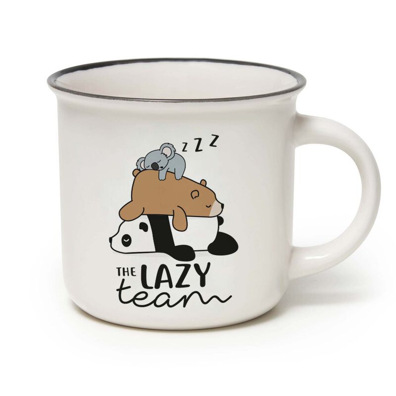 LEGAMI PORCELÁNOVÝ HRNČEK CUP-PUCCINO  - LAZY TEAM