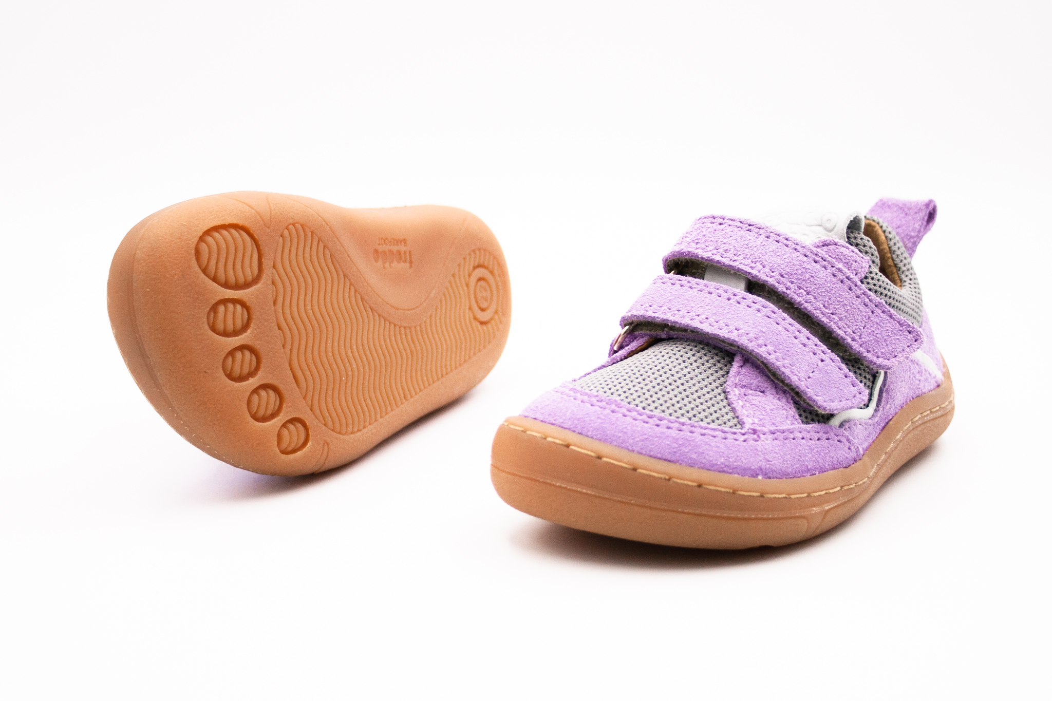 FRODDO BAREFOOT D-VELCRO TENISKY - LILAC Veľkosť: 22, Vnútorná dĺžka  topánky v cm: 14.2, Vnútorná šírka topánky v cm: 6