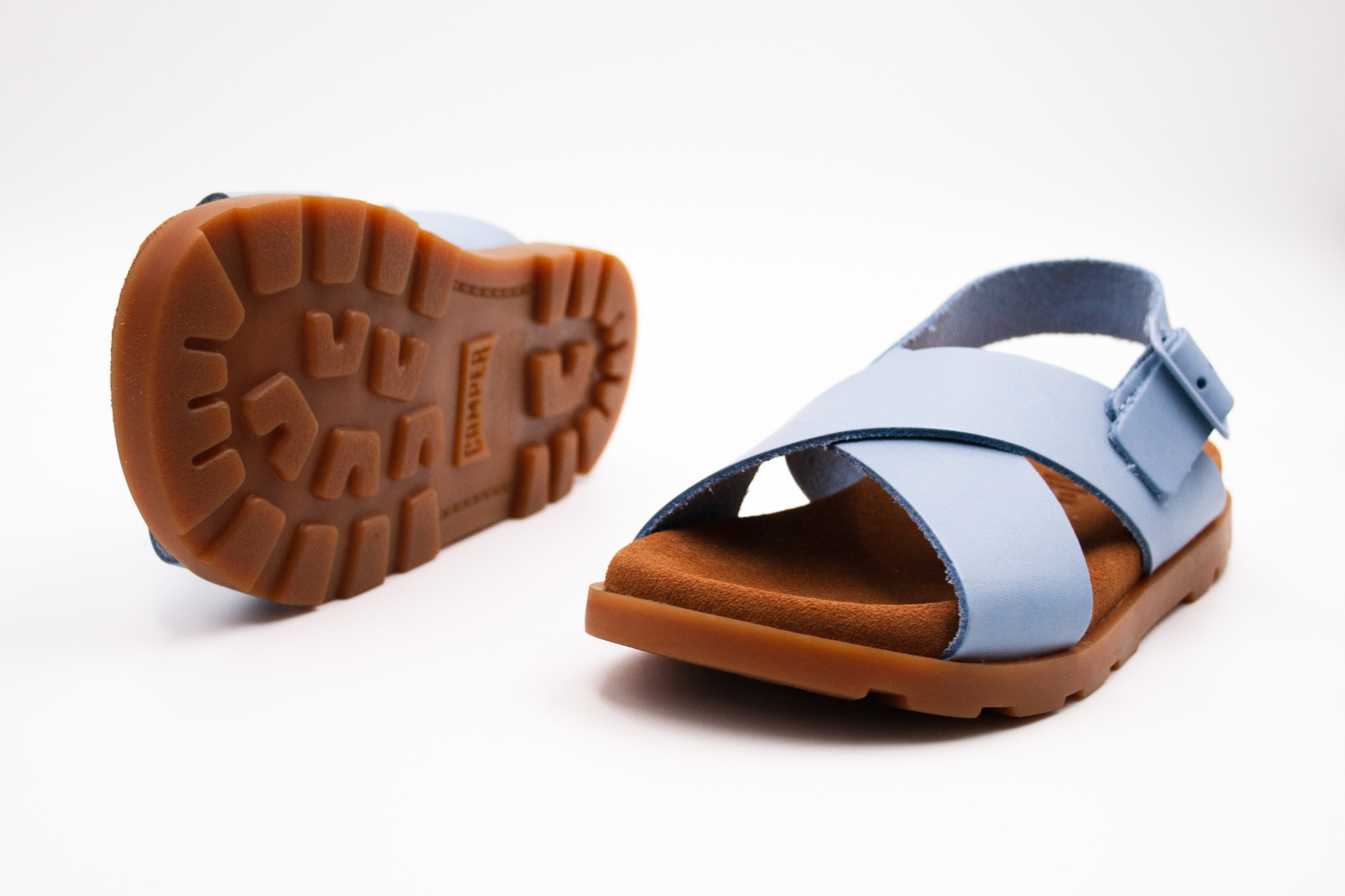 Camper  CAMPER SANDÁLE BRUTUS CAPFICO - BLUE Veľkosť: 35, Vnútorná dĺžka  topánky v cm: 22.7, Vnútorná šírka topánky v cm: 8