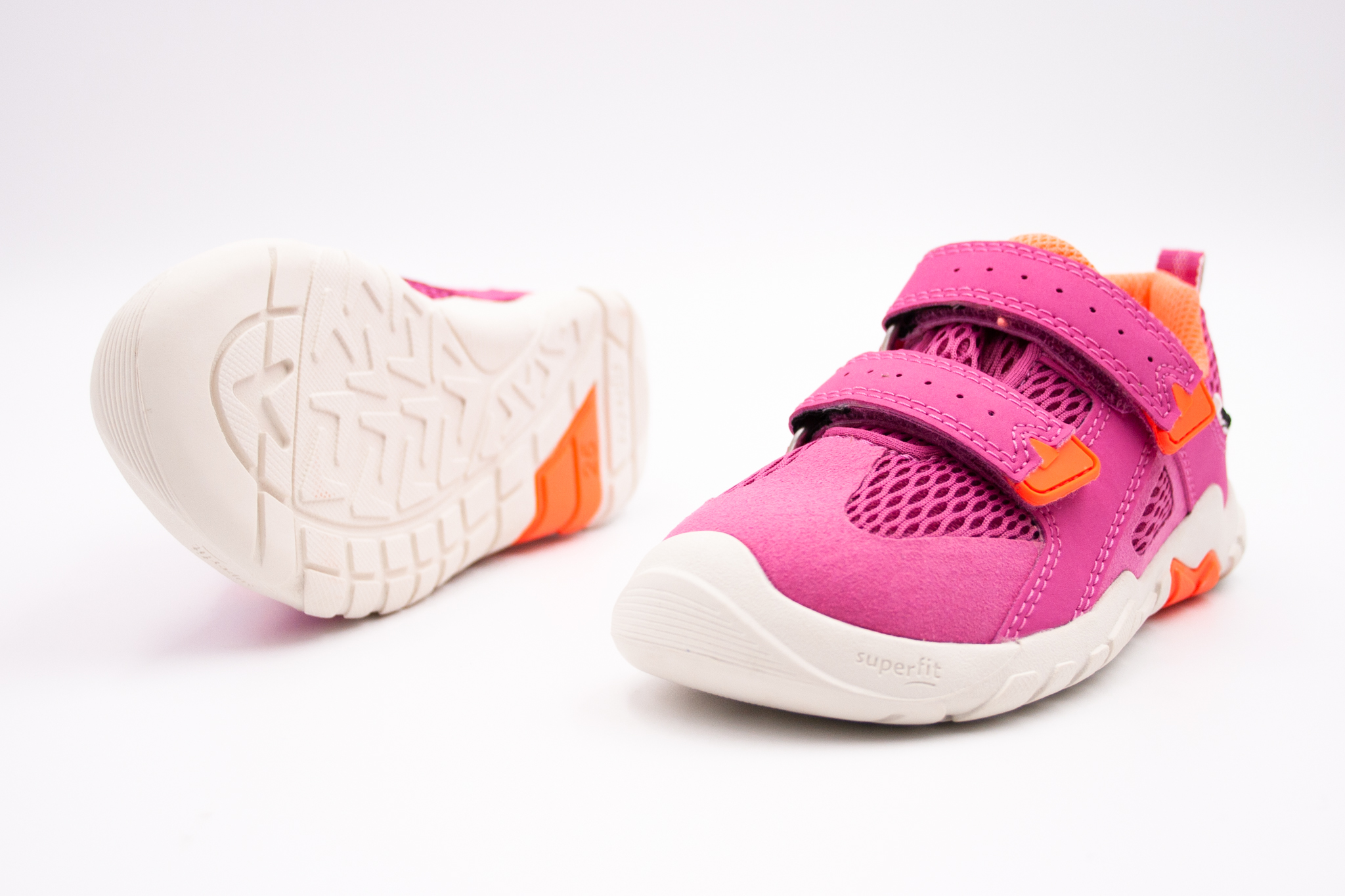 SUPERFIT TENISKY TRACE - PINK ORANGE Veľkosť: 26, Vnútorná dĺžka  topánky v cm: 16.8, Vnútorná šírka topánky v cm: 6.4