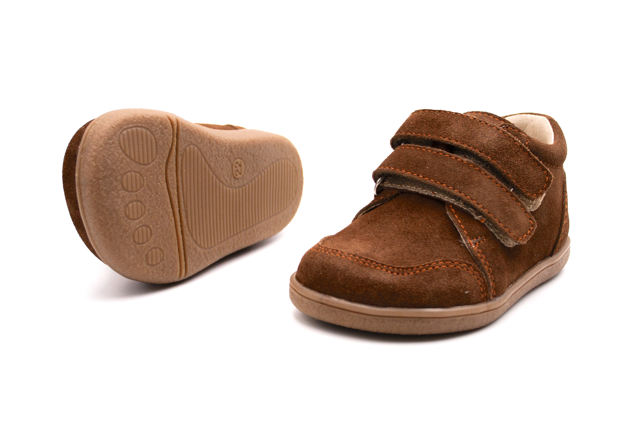 MIDO SHOES BAREFOOT KOŽENÉ TOPÁNKY - BROWN Veľkosť: 23, Vnútorná dĺžka  topánky v cm: 14.6, Vnútorná šírka topánky v cm: 6.3