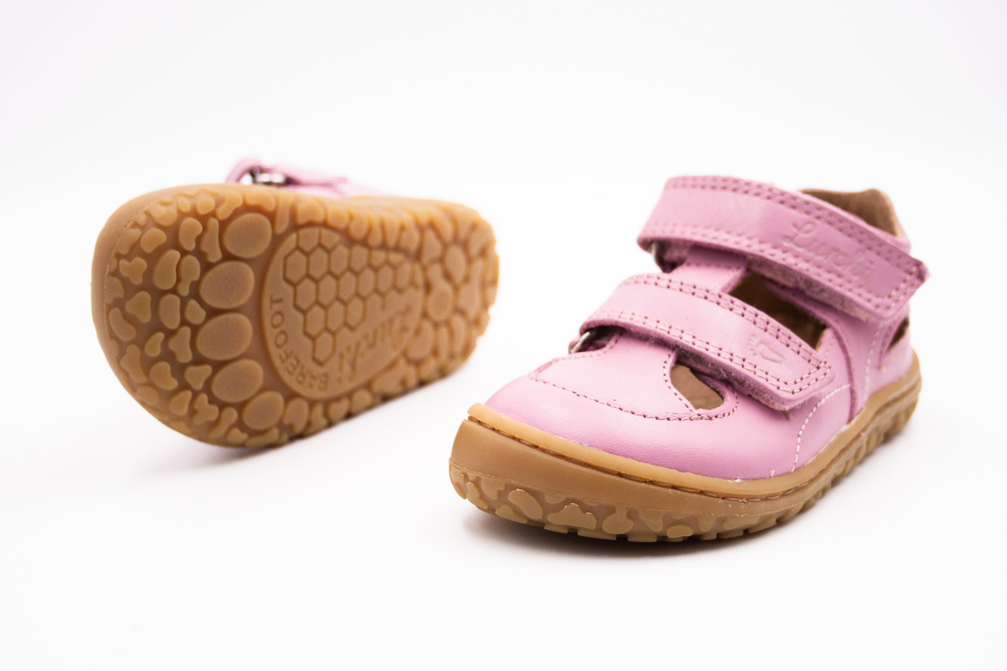 LURCHI NANDO NAPPA BAREFOOT SANDÁLE - PLUM Veľkosť: 24, Vnútorná dĺžka  topánky v cm: 15.8, Vnútorná šírka topánky v cm: 6.3