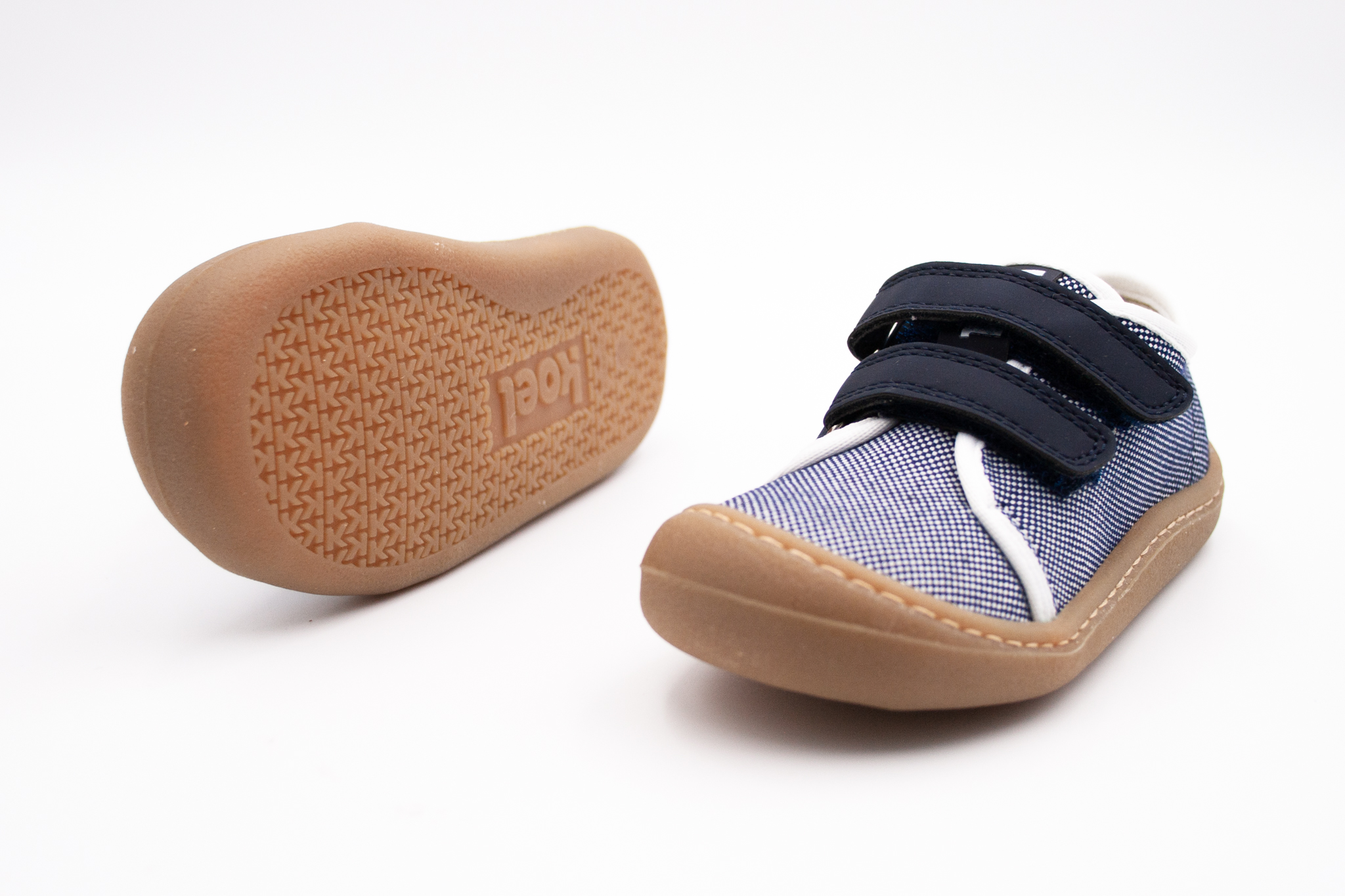 Koel4Kids KOEL KORKID MEDIUM BRI VEGAN - BLUE Veľkosť: 26, Vnútorná dĺžka  topánky v cm: 16.9, Vnútorná šírka topánky v cm: 6.4